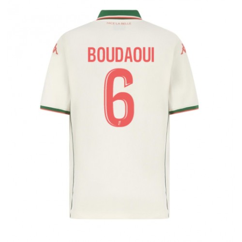 Stroje piłkarskie OGC Nice Hicham Boudaoui #6 Koszulka Wyjazdowej 2025-26 Krótki Rękaw